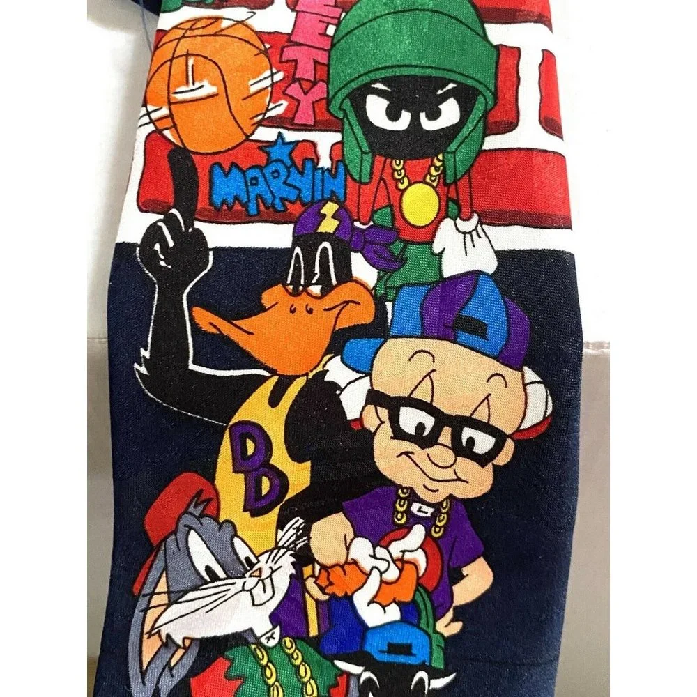 Original Vintage 1993 LOONEY TUNES POSSE Mania Necktie‎